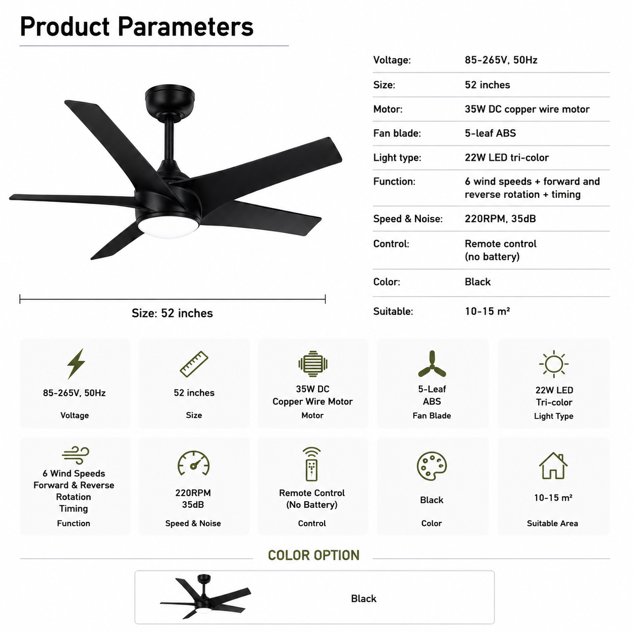 STRYX Ceiling Fan