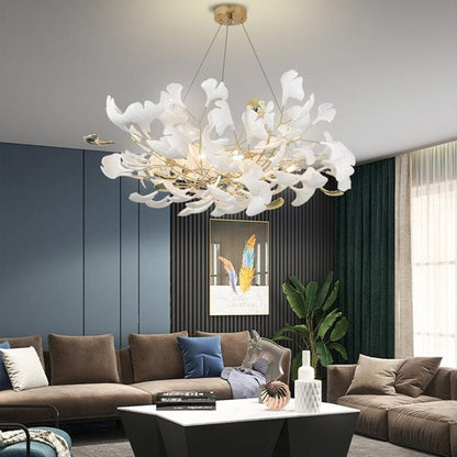 TLL Ginkgo Chandelier Gold