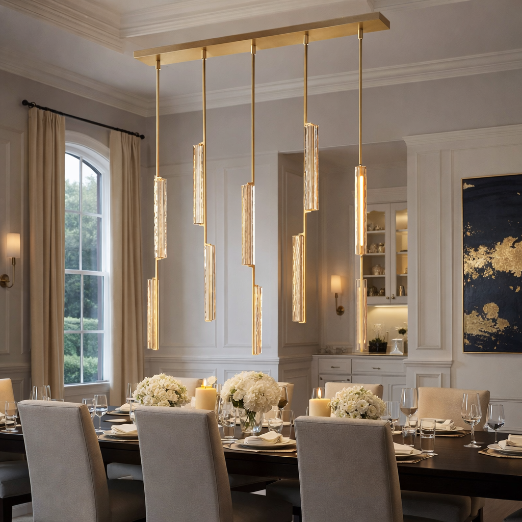Audocon Crystal Linear Chandelier