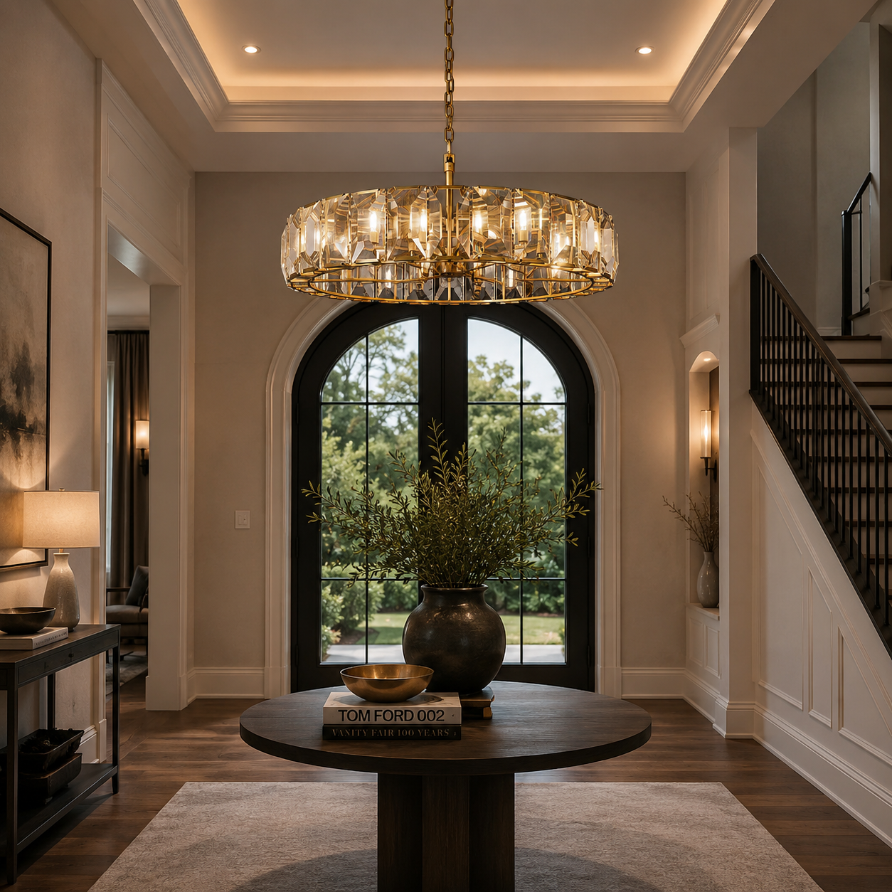 Hadilor Crystal Round Chandelier