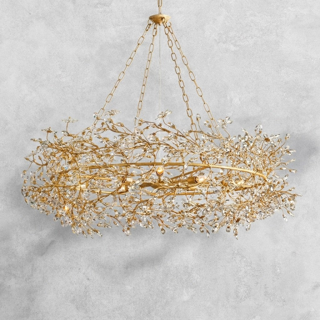 Fiore Crown Chandelier 39" 48" 60"