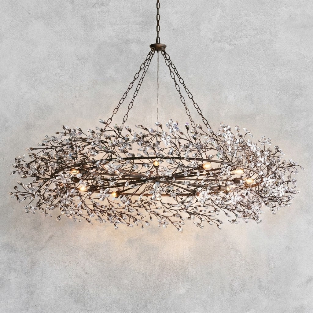 Fiore Crown Chandelier 39" 48" 60"