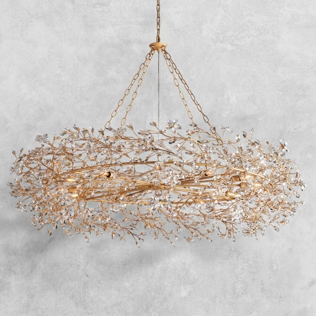 Fiore Crown Chandelier 39" 48" 60"