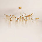 Forest Dawn Brass Branch Chandelier