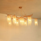 Forest Dawn Brass Branch Chandelier