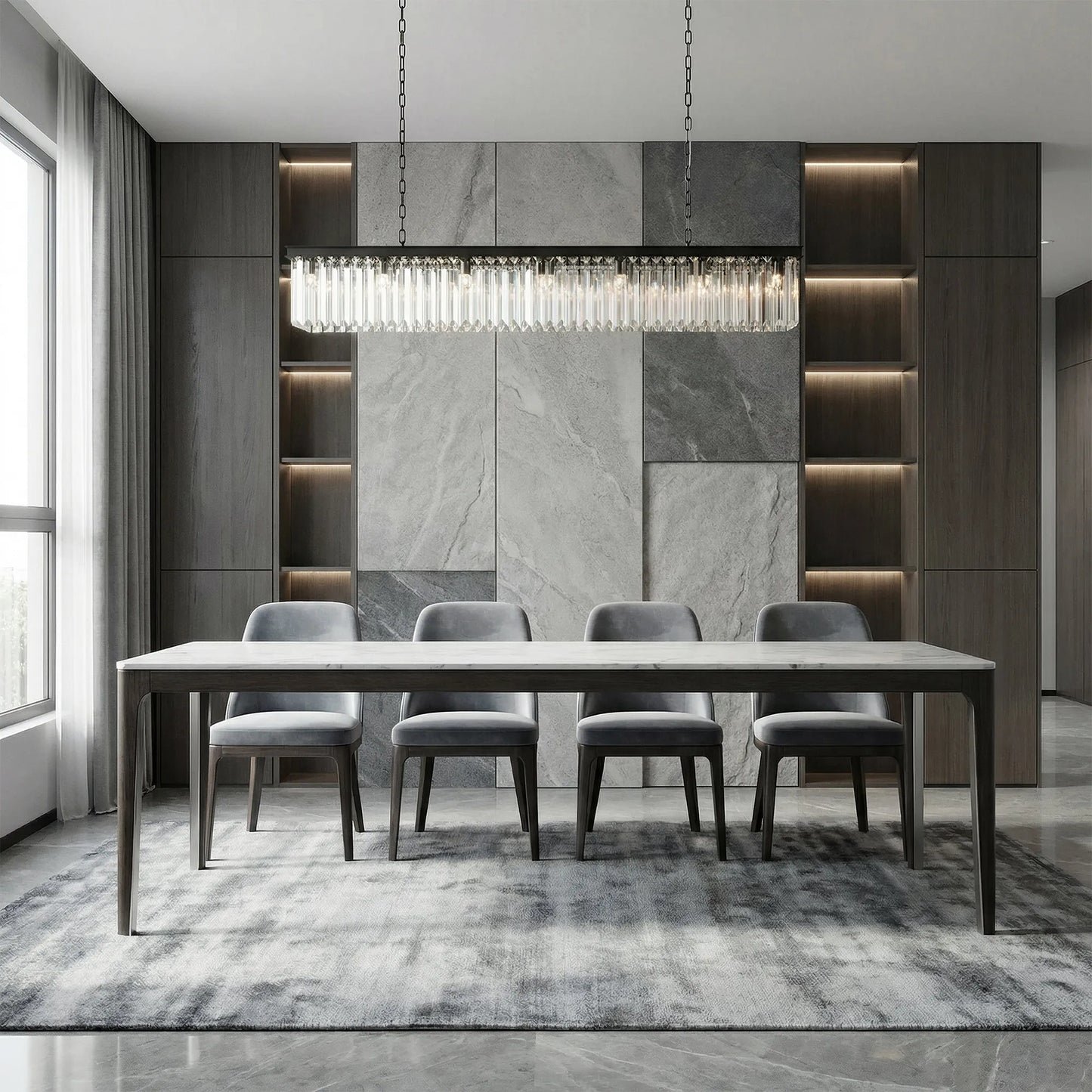 Leyland Rectangular Chandelier 60''72''