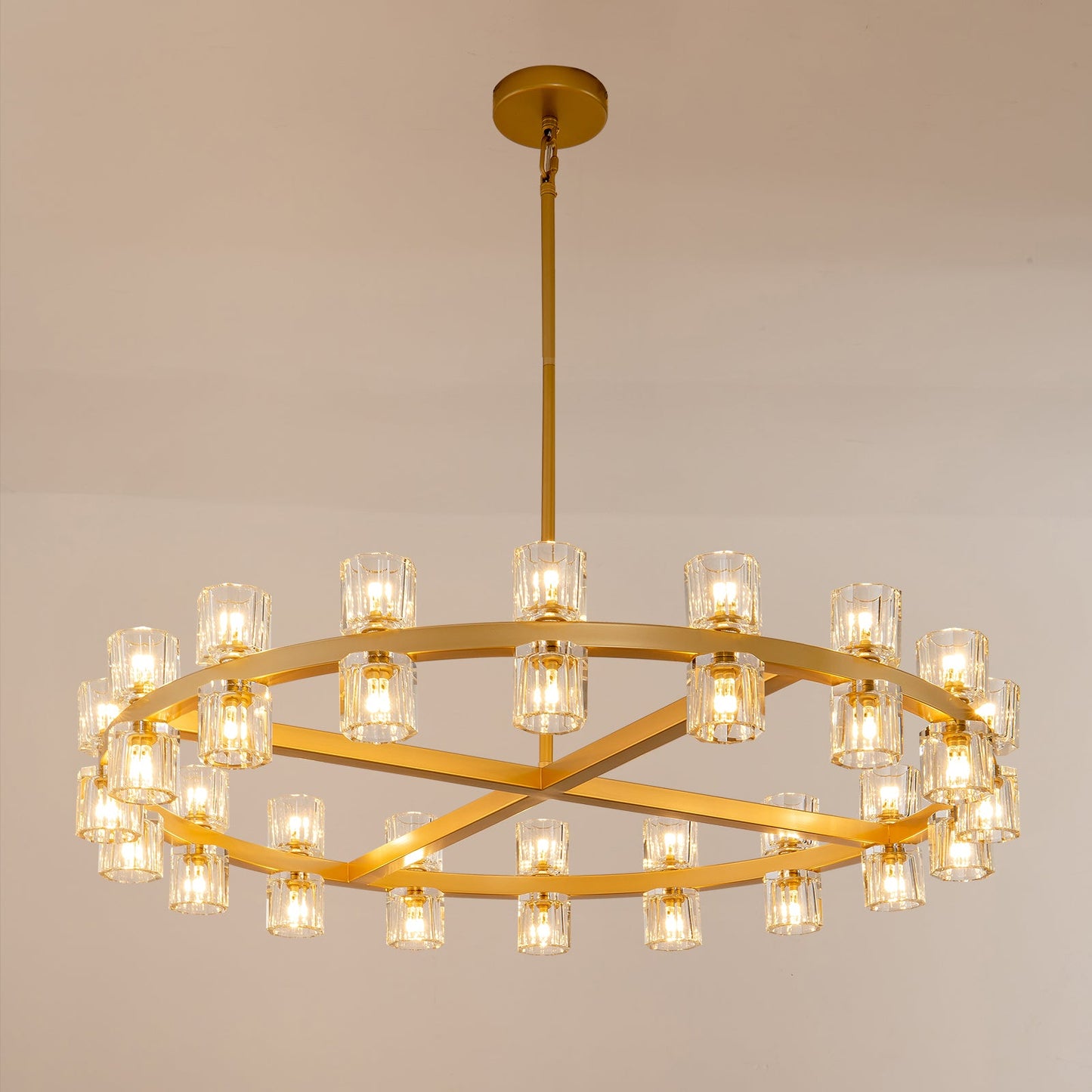 Arcuphoe Led Round Chandelier