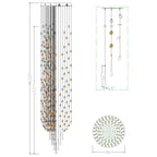 Rainfall Glass Gem Stone Chandelier