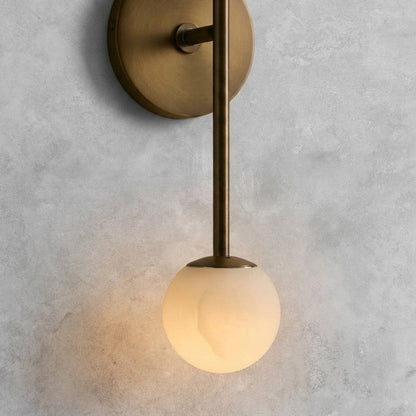 Girouette Alabaster Double Sconce