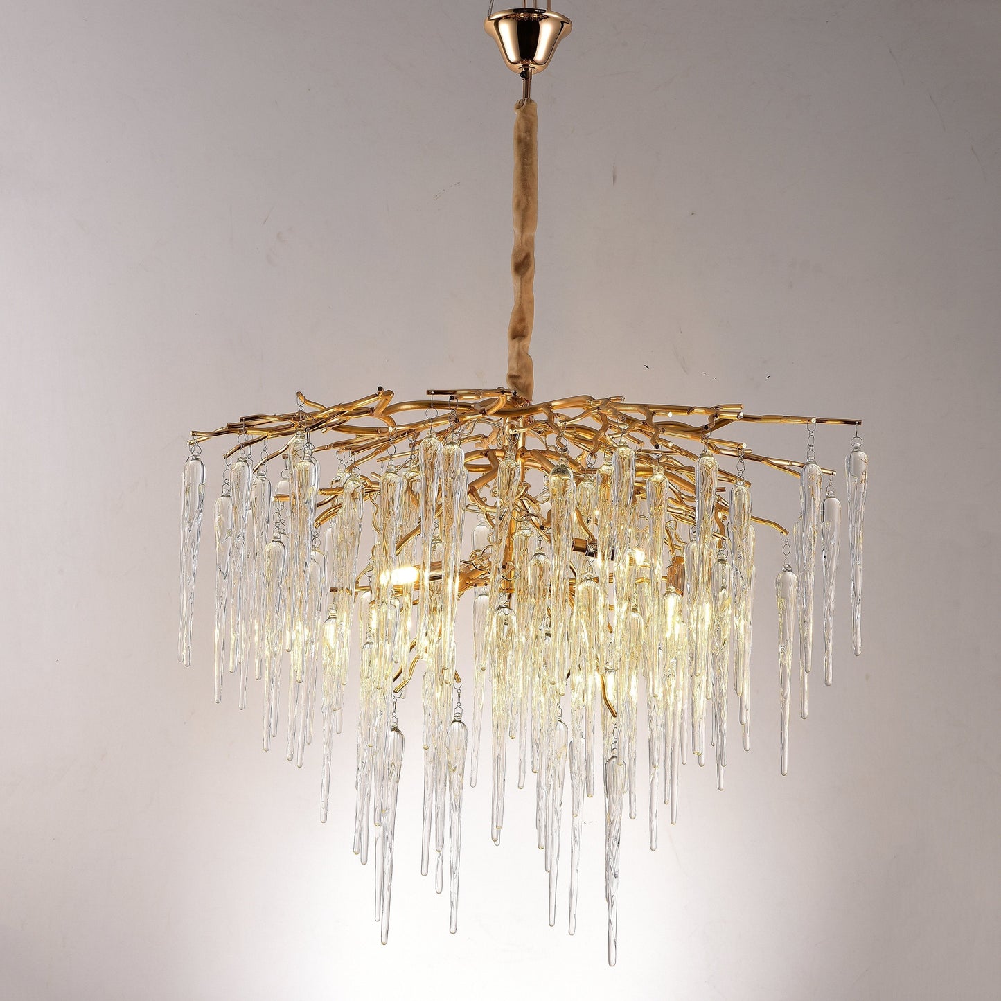 Glacier Organic Branch Round Chandelier