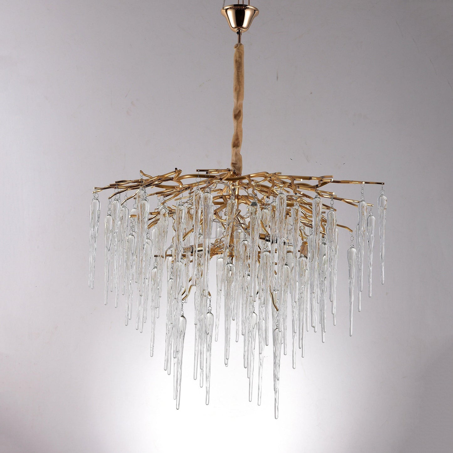 Glacier Organic Branch Round Chandelier