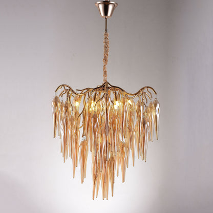 Glacier Organic Branch Round Chandelier