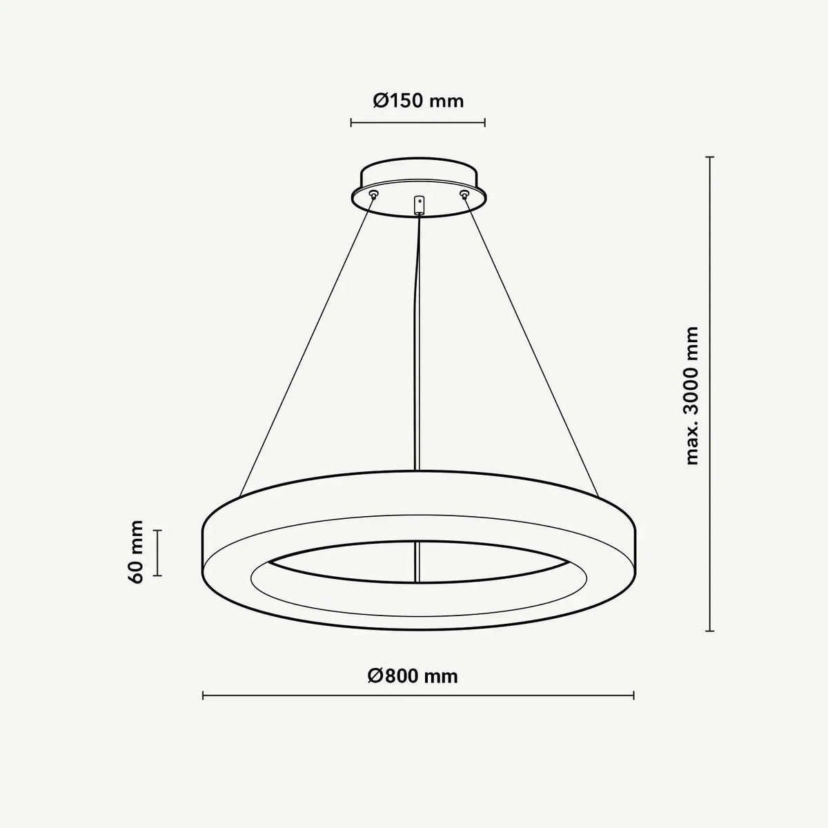 Halo Ring Alabaster Natural Stone Chandelier
