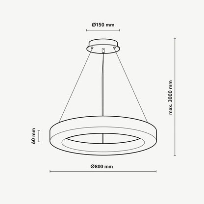 Halo Ring Alabaster Natural Stone Chandelier