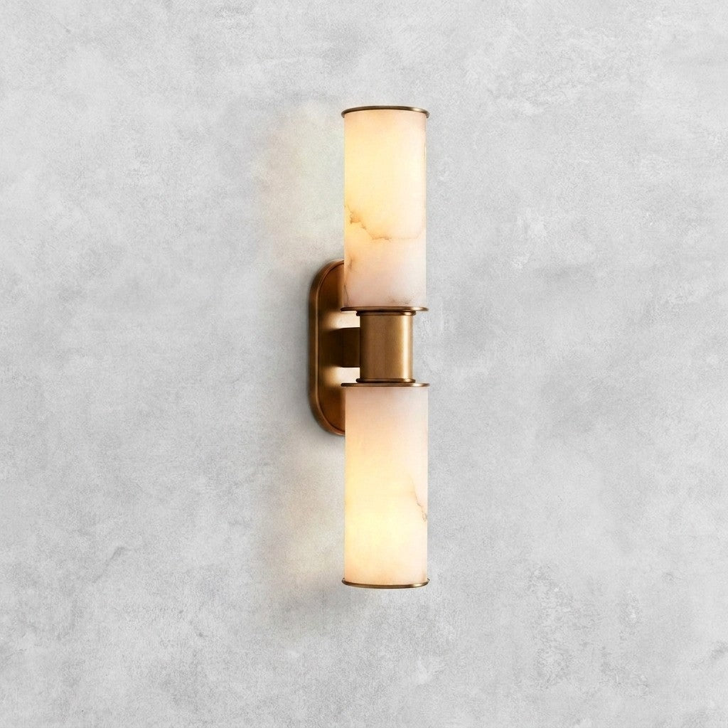 Harlin Alabaster 2-Light Wall Sconce