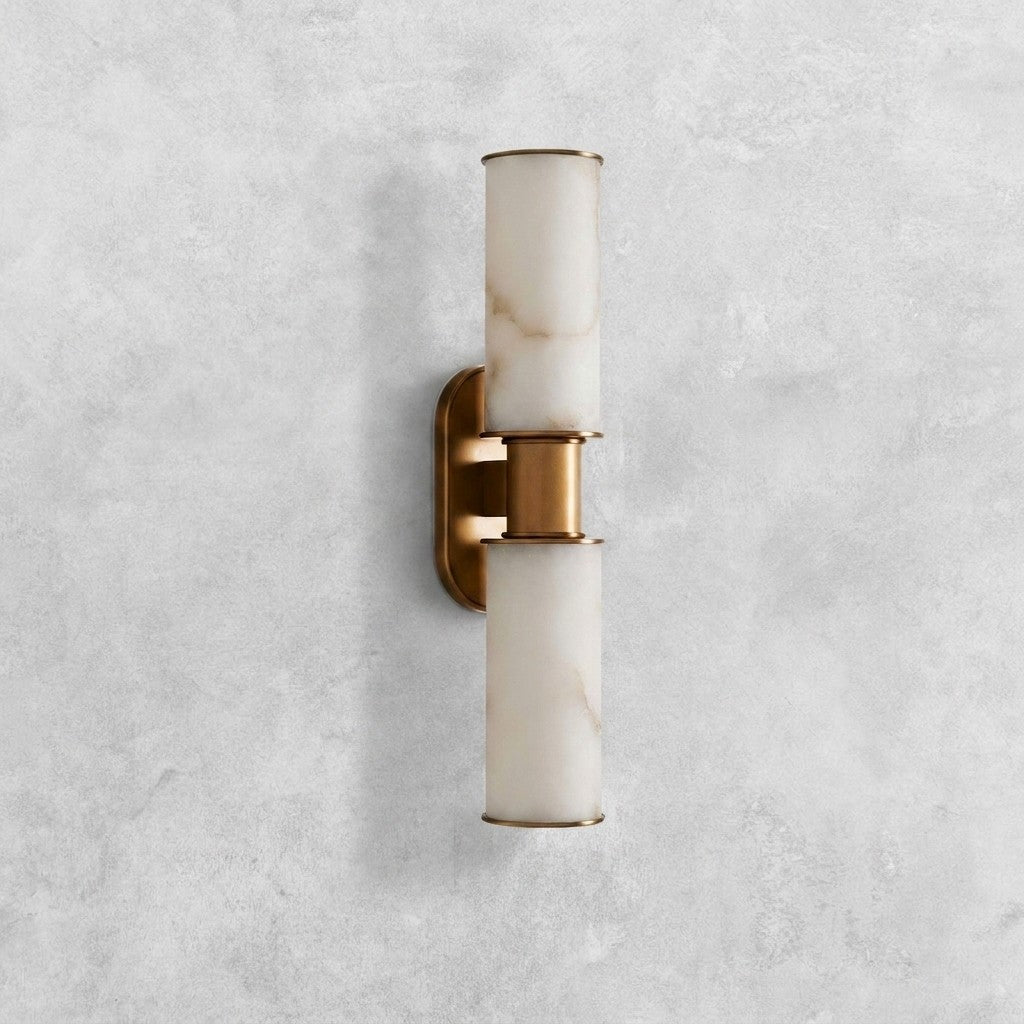 Harlin Alabaster 2-Light Wall Sconce
