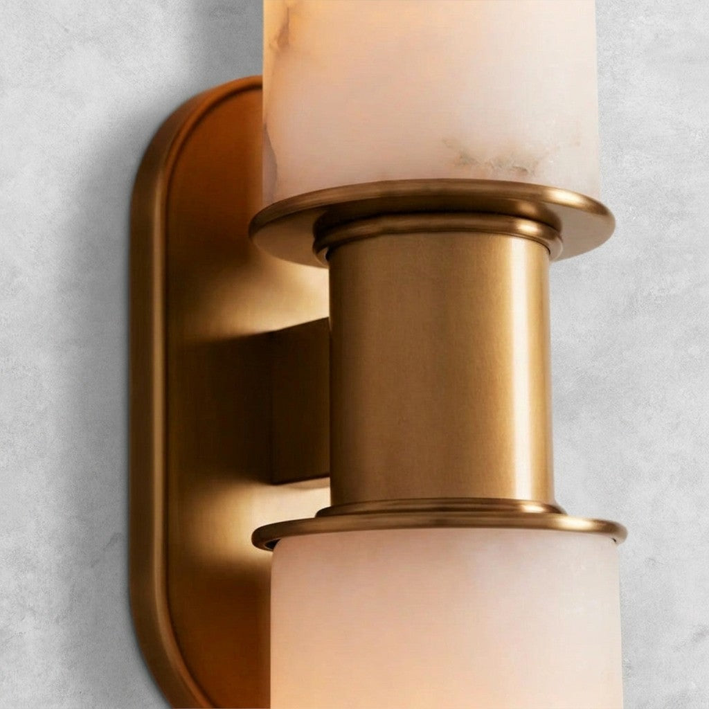 Harlin Alabaster 2-Light Wall Sconce