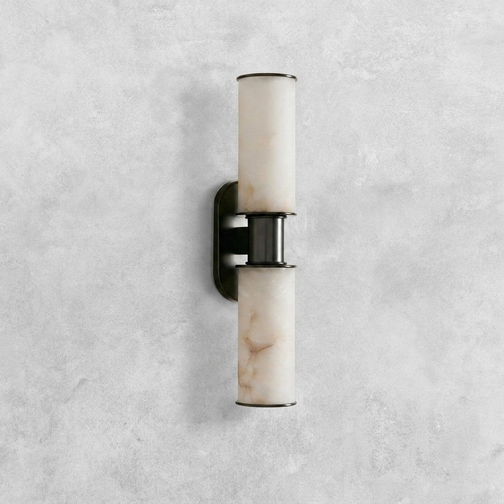 Harlin Alabaster 2-Light Wall Sconce