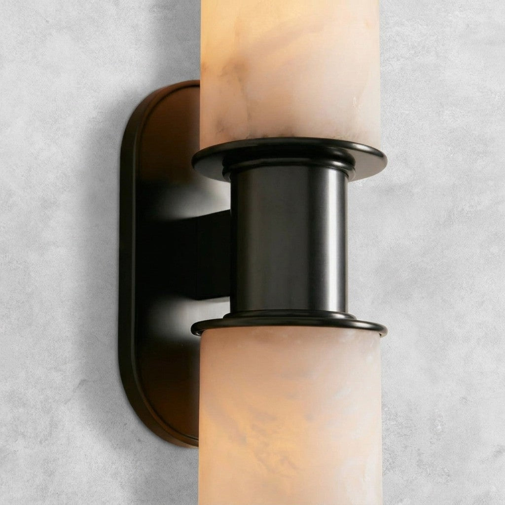 Harlin Alabaster 2-Light Wall Sconce
