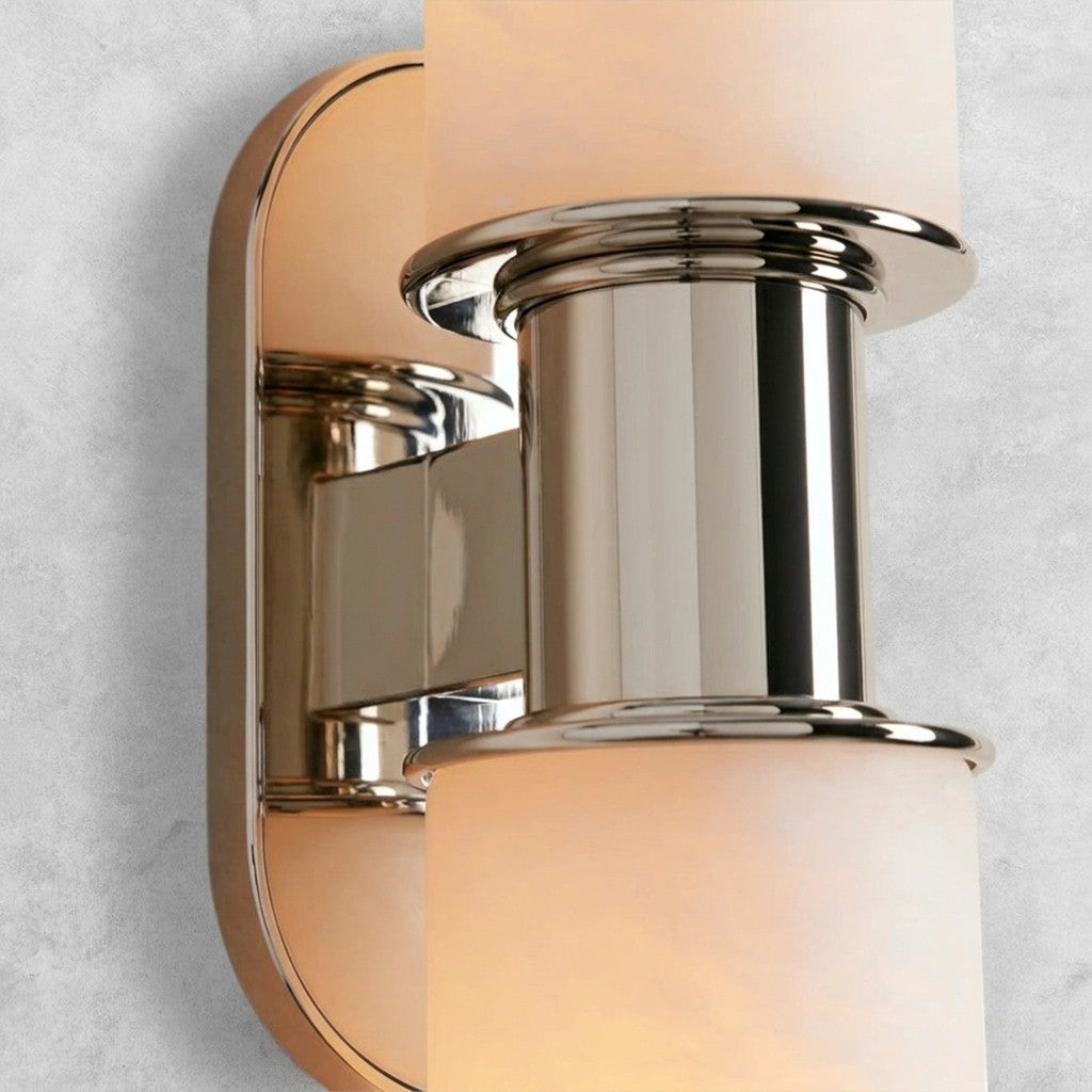 Harlin Alabaster 2-Light Wall Sconce