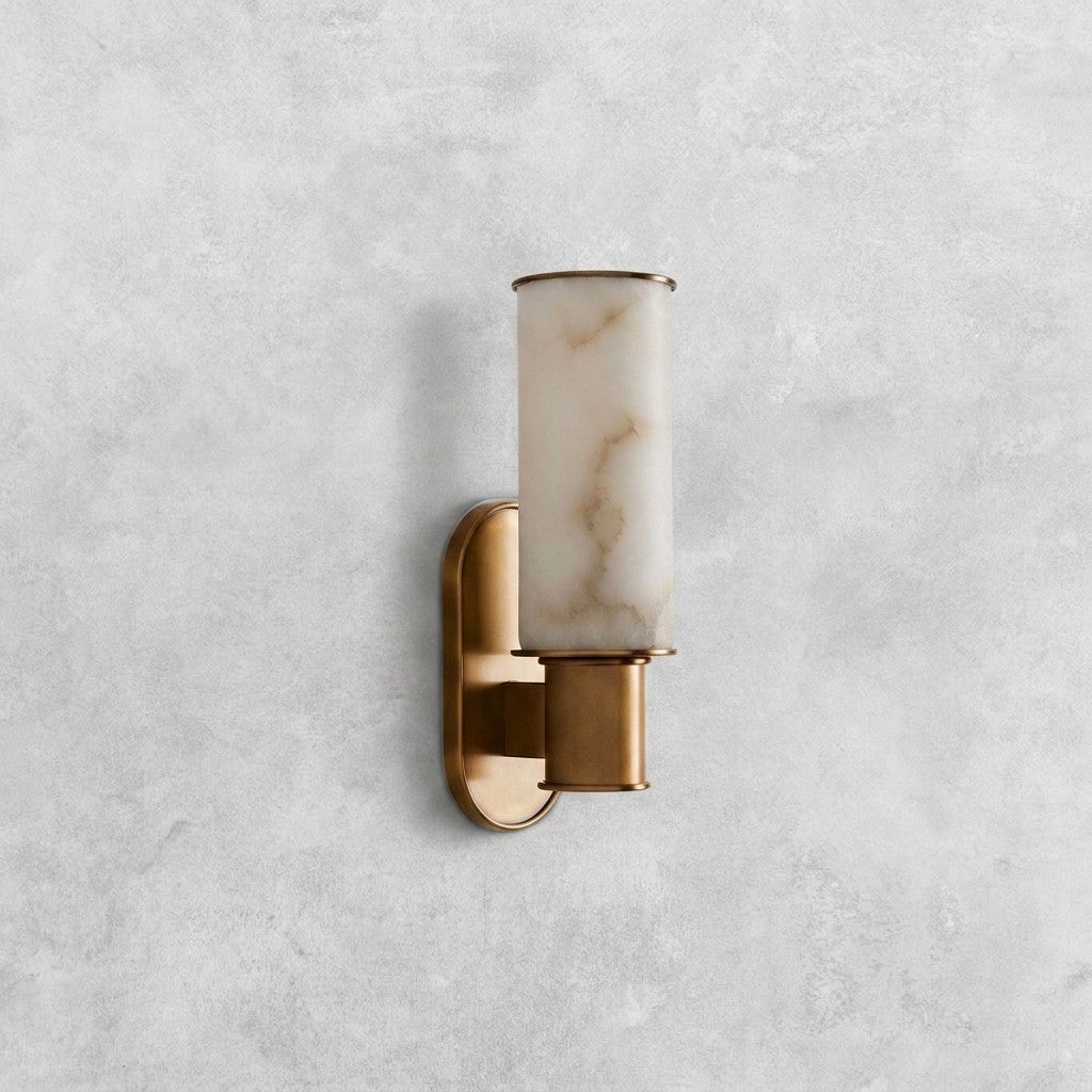 Harlin Alabaster Modern Wall Sconce