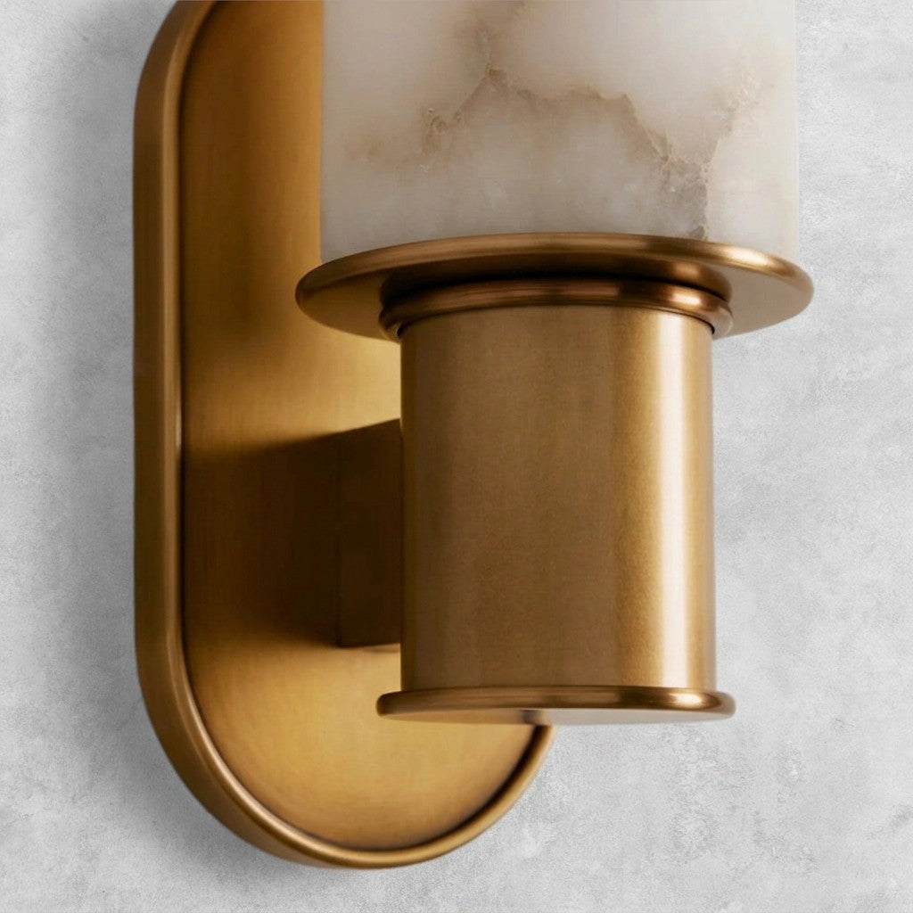 Harlin Alabaster Modern Wall Sconce