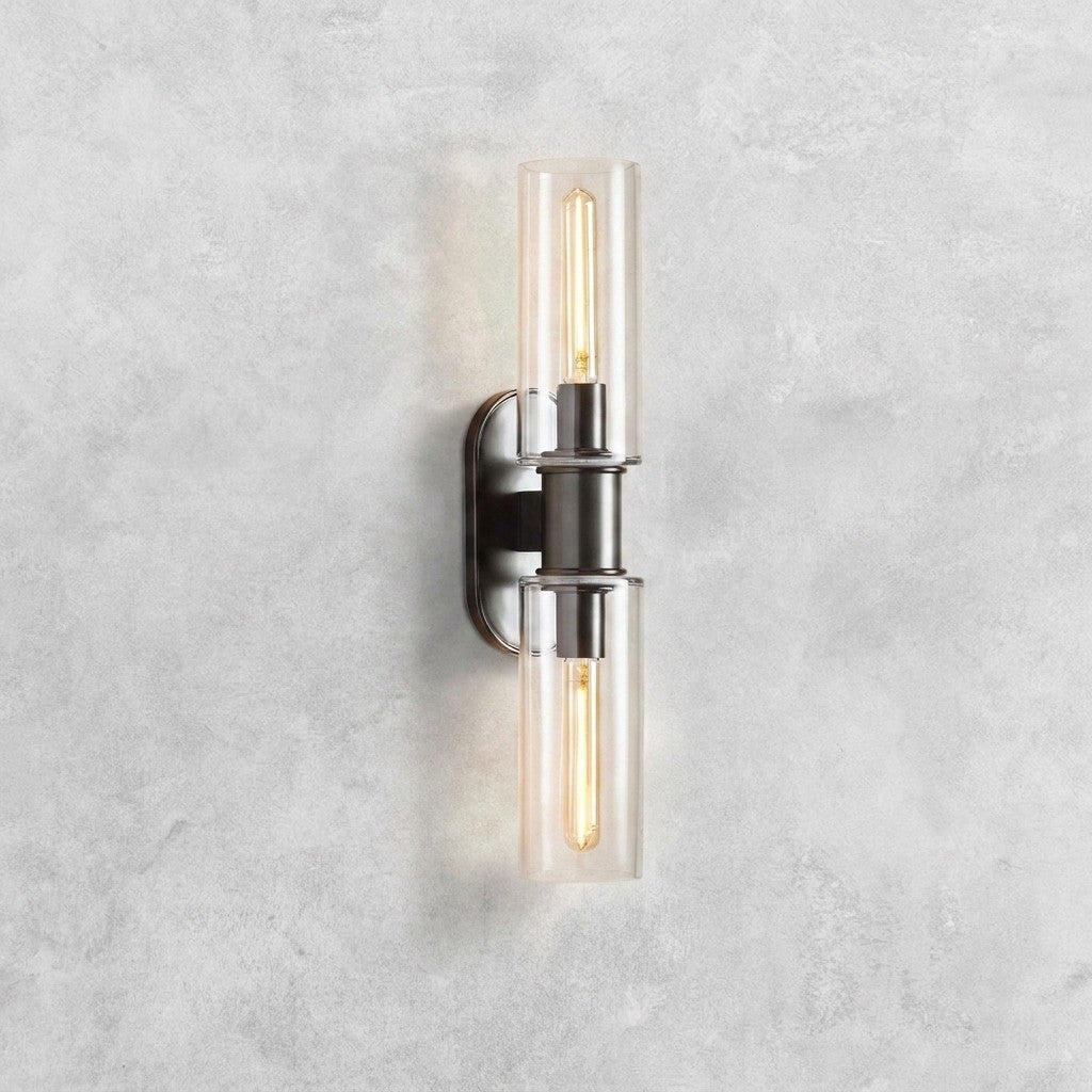 Harlin Clear Glass 2-Light Wall Sconce