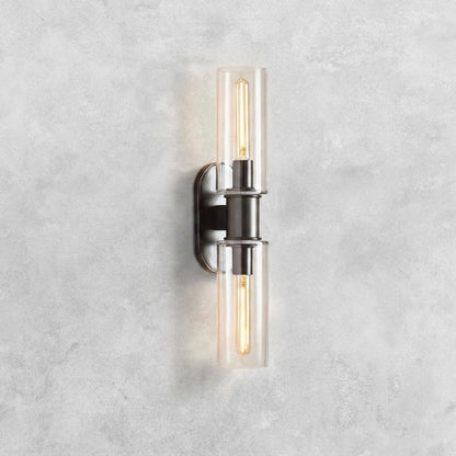 Harlin Clear Glass 2-Light Wall Sconce