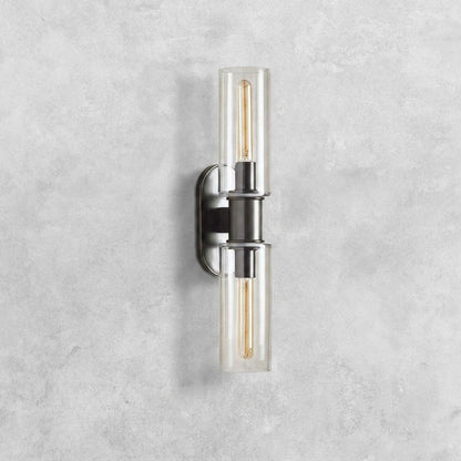 Harlin Clear Glass 2-Light Wall Sconce