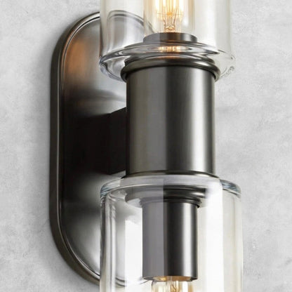 Harlin Clear Glass 2-Light Wall Sconce