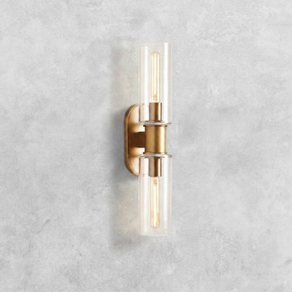 Harlin Clear Glass 2-Light Wall Sconce