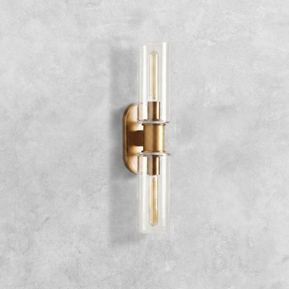 Harlin Clear Glass 2-Light Wall Sconce