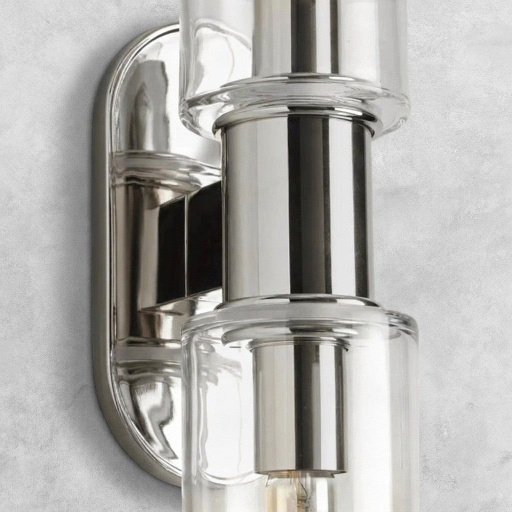 Harlin Clear Glass 2-Light Wall Sconce