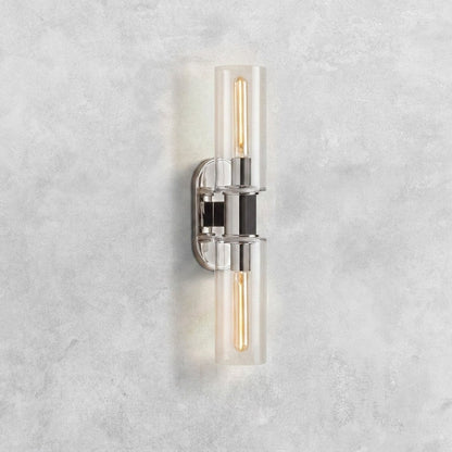 Harlin Clear Glass 2-Light Wall Sconce