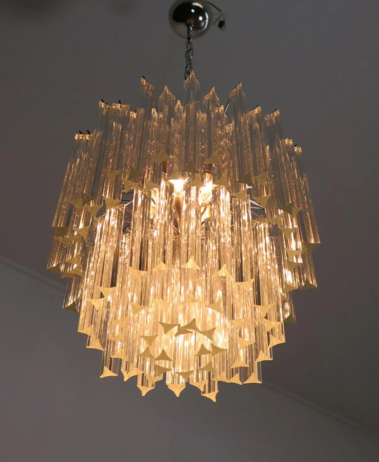 Murano Glass Chandelier – Transparent