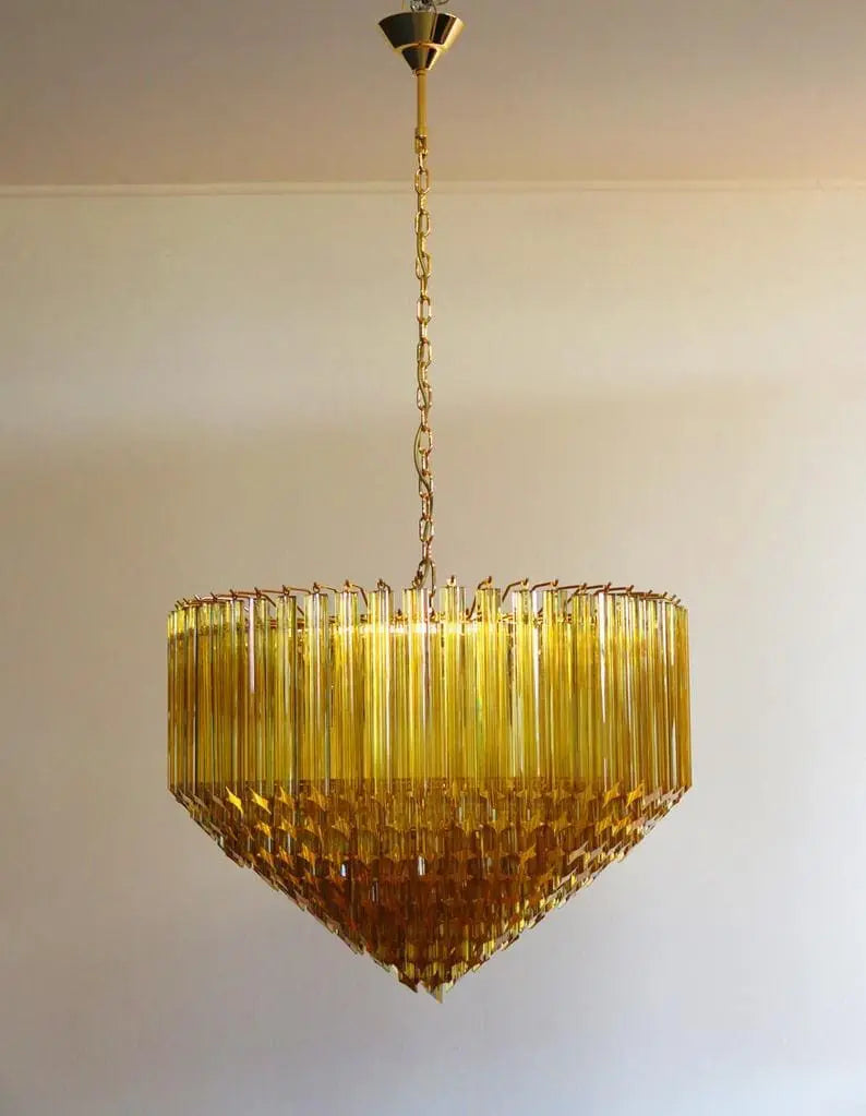 Murano Glass Chandelier – Amber