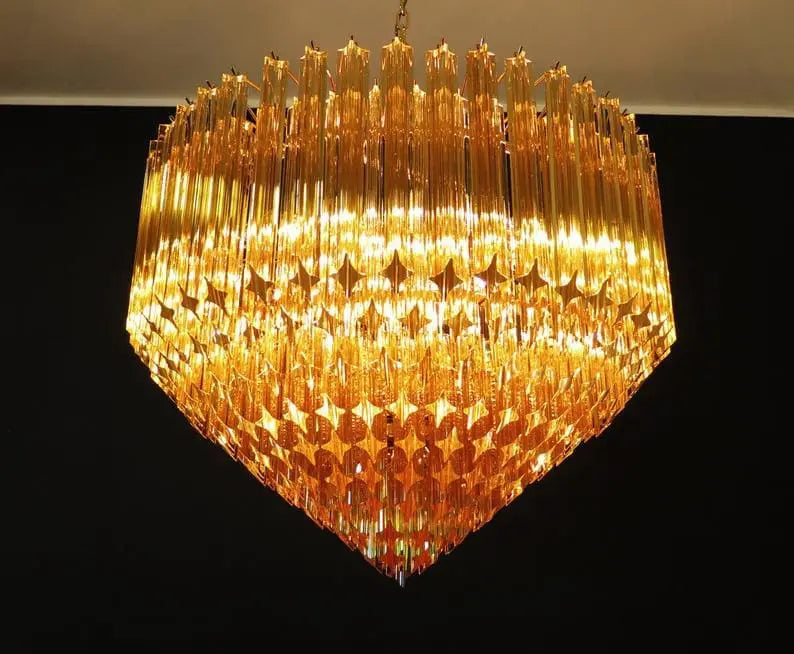 Murano Glass Chandelier – Amber