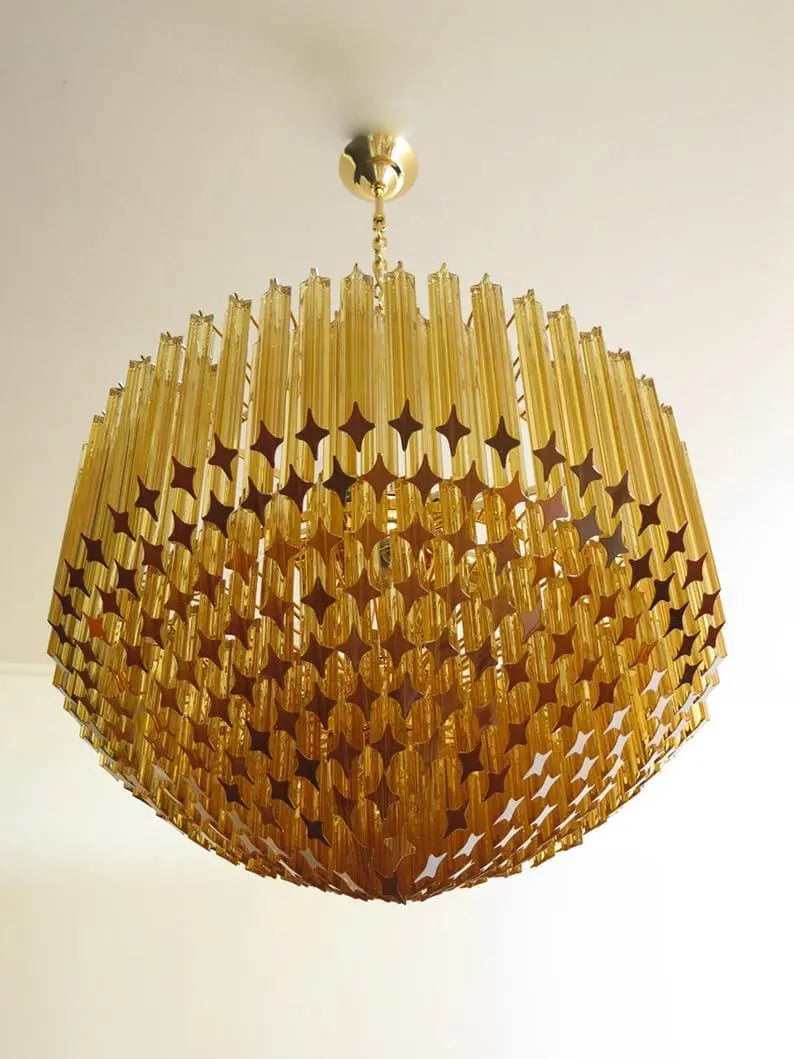 Murano Glass Chandelier – Amber