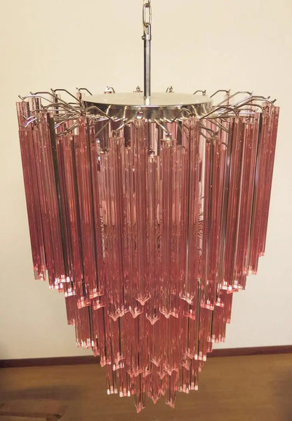 Murano Glass Chandelier - Pink