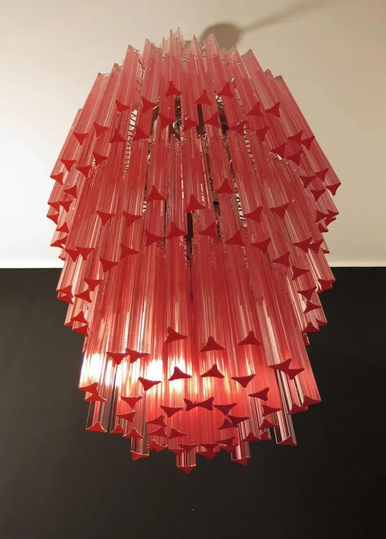 Murano Glass Chandelier – Pink