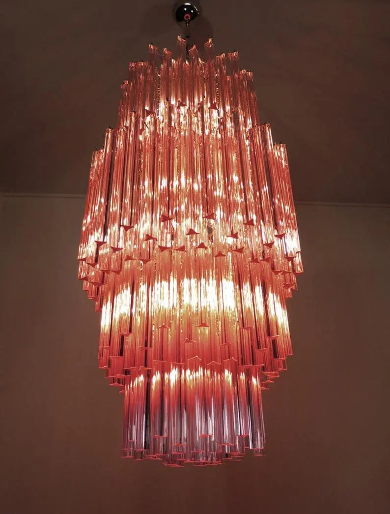 Murano Glass Chandelier – Pink