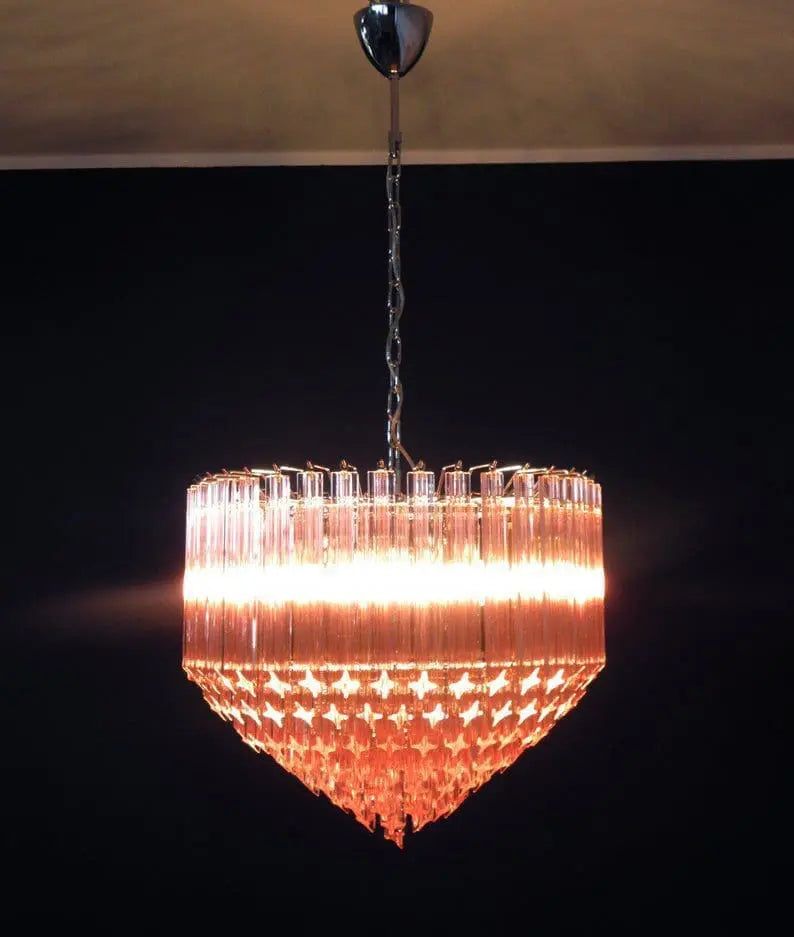 Murano Glass Chandelier – Pink