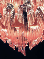 Murano Glass Chandelier – Pink