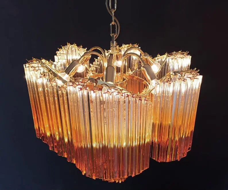 Murano Glass Chandelier – Amber