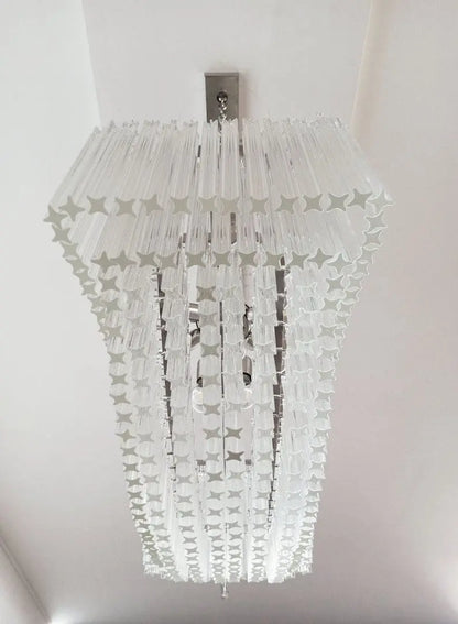 Murano Glass Chandelier – Pagoda – 292 prisms – Transparent