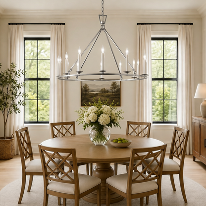 19Th CC. English Openwork Round Chandelier