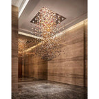 Rainfall Glass Gem Stone Chandelier
