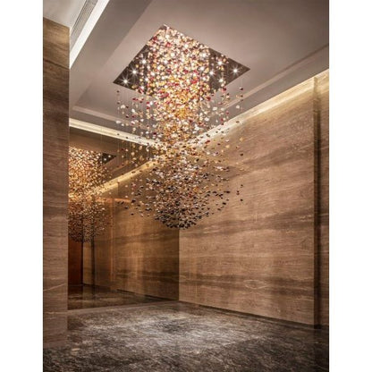 Rainfall Glass Gem Stone Chandelier