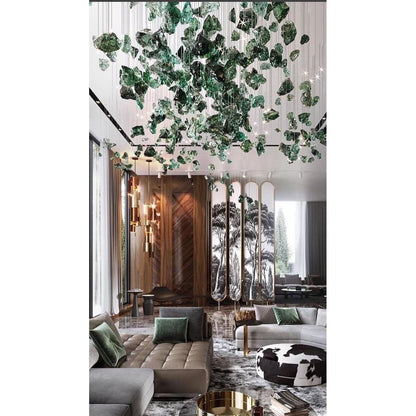 Rainfall Glass Gem Stone Chandelier