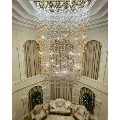 Rainfall Glass Gem Stone Chandelier